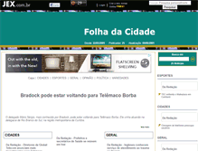Tablet Screenshot of folhadacidade2.jex.com.br