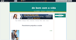 Desktop Screenshot of debemcomavida.jex.com.br
