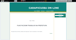 Desktop Screenshot of carapicuibaonline.jex.com.br