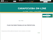 Tablet Screenshot of carapicuibaonline.jex.com.br