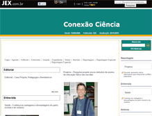 Tablet Screenshot of conexaociencia.jex.com.br