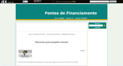 Desktop Screenshot of fontesdefinanciamento.jex.com.br