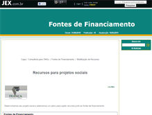 Tablet Screenshot of fontesdefinanciamento.jex.com.br