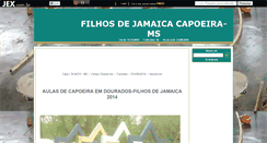 Desktop Screenshot of filhosdejamaicacapoeira.jex.com.br