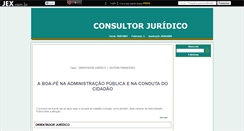 Desktop Screenshot of consultorjuridico.jex.com.br