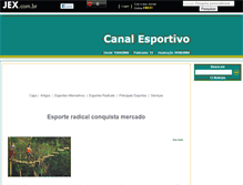 Tablet Screenshot of canalesportivo.jex.com.br