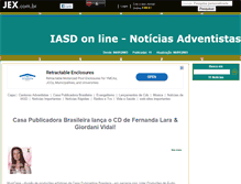 Tablet Screenshot of iasdonlinenoticiasadventistas.jex.com.br