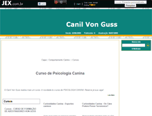Tablet Screenshot of canilvonguss.jex.com.br