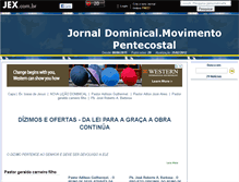 Tablet Screenshot of jornaldominical.jex.com.br