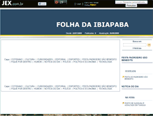 Tablet Screenshot of folhadaibiapaba.jex.com.br