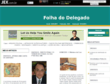 Tablet Screenshot of folhadodelegado.jex.com.br