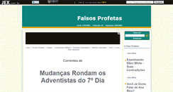 Desktop Screenshot of falsosprofetas.jex.com.br