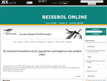 Tablet Screenshot of beisebolonline.jex.com.br