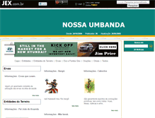 Tablet Screenshot of nossaumbanda.jex.com.br