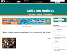 Tablet Screenshot of goiasemnoticias.jex.com.br
