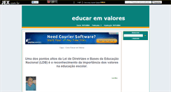 Desktop Screenshot of educaremvalores.jex.com.br