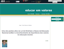 Tablet Screenshot of educaremvalores.jex.com.br