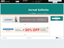 Tablet Screenshot of jornalinfinito.jex.com.br