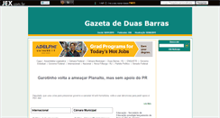 Desktop Screenshot of gazetadeduasbarras.jex.com.br