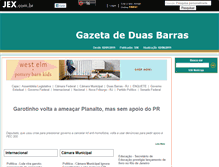 Tablet Screenshot of gazetadeduasbarras.jex.com.br