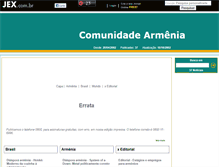 Tablet Screenshot of comunidadearmenia.jex.com.br