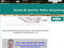 Tablet Screenshot of jornalescritor.jex.com.br