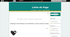 Desktop Screenshot of linhadefogo.jex.com.br