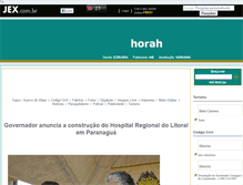 Tablet Screenshot of horaga.jex.com.br