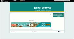 Desktop Screenshot of jornalesporte.jex.com.br