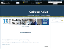 Tablet Screenshot of cabecaativa.jex.com.br