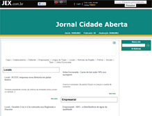 Tablet Screenshot of jornalcidadeaberta.jex.com.br